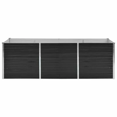 VidaXL Lit surélevé de jardin Anthracite 240x80x77 cm Acier galvanisé 3 VidaXL Lit surélevé de jardin Anthracite 240x80x77 cm Acier galvanisé – Image 3