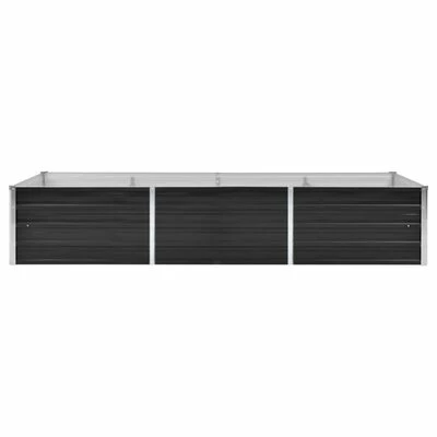 VidaXL Lit surélevé de jardin Anthracite 240x80x45 cm Acier galvanisé 3 VidaXL Lit surélevé de jardin Anthracite 240x80x45 cm Acier galvanisé – Image 3