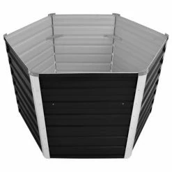 VidaXL Lit surélevé de jardin Anthracite 129x129x77 cm Acier galvanisé 7 VidaXL Lit surélevé de jardin Anthracite 129x129x77 cm Acier galvanisé -Pots & cache-pots Soldes 2022 image 3 45734