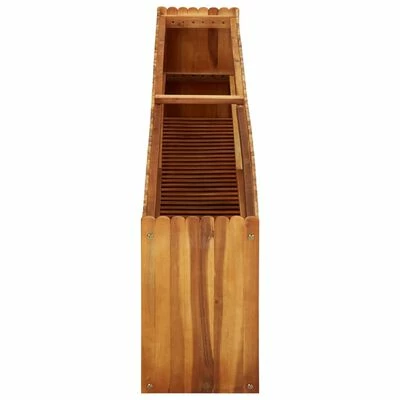 VidaXL Lit surélevé de jardin 200x30x50 cm Bois massif d'acacia 3 VidaXL Lit surélevé de jardin 200x30x50 cm Bois massif d'acacia – Image 3