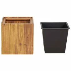 VidaXL Lit surélevé de jardin 33,5x33,5x33,5 cm Bois massif d'acacia -Pots & cache-pots Soldes 2022 image 3 46568