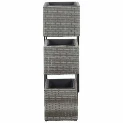 VidaXL Lits surélevés de jardin 3 pcs Résine tressée Gris 8 VidaXL Lits surélevés de jardin 3 pcs Résine tressée Gris -Pots & cache-pots Soldes 2022 image 3 46943