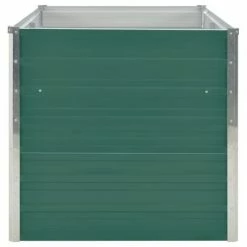VidaXL Jardinière 160 x 80 x 77 cm Acier galvanisé Vert -Pots & cache-pots Soldes 2022 image 3 47010