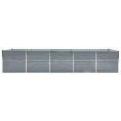 VidaXL Lit surélevé de jardin Acier galvanisé 400x80x77 cm Gris 8 VidaXL Lit surélevé de jardin Acier galvanisé 400x80x77 cm Gris -Pots & cache-pots Soldes 2022 image 3 47060