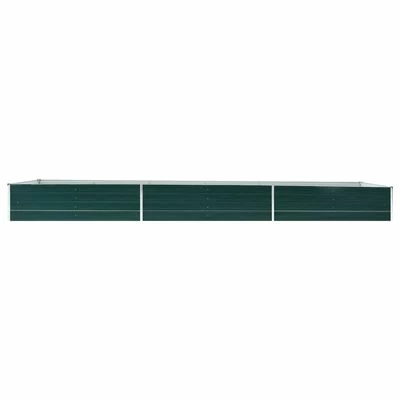 VidaXL Lit surélevé de jardin Acier galvanisé 480x80x45 cm Vert 3 VidaXL Lit surélevé de jardin Acier galvanisé 480x80x45 cm Vert – Image 3