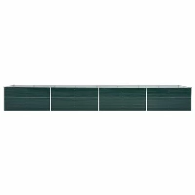 VidaXL Lit surélevé de jardin Acier galvanisé 600x80x77 cm Vert 3 VidaXL Lit surélevé de jardin Acier galvanisé 600x80x77 cm Vert – Image 3