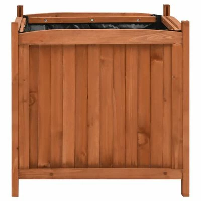 VidaXL Jardinières surélevées 2 pcs 50x50x50 cm Bois de sapin 3 VidaXL Jardinières surélevées 2 pcs 50x50x50 cm Bois de sapin – Image 3