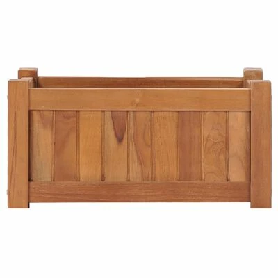 VidaXL Lit surélevé 50x25x25 cm Bois de teck solide 3 VidaXL Lit surélevé 50x25x25 cm Bois de teck solide – Image 3