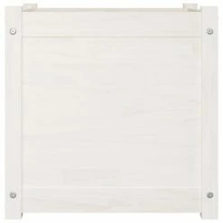 VidaXL Jardinière d'extérieur Blanc 50x50x50 cm Bois de pin massif -Pots & cache-pots Soldes 2022 image 3 810548
