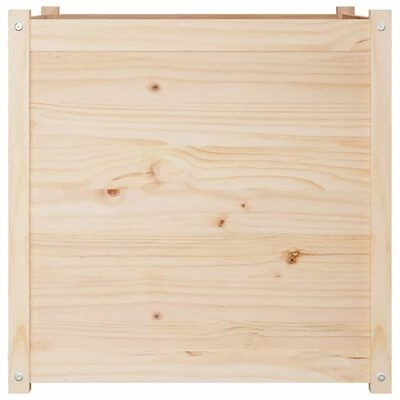 VidaXL Jardinière d'extérieur 70x70x70 cm Bois de pin massif 3 VidaXL Jardinière d'extérieur 70x70x70 cm Bois de pin massif – Image 3