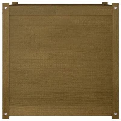 VidaXL Jardinière d'extérieur Marron miel 70x70x70 cm Pin massif 3 VidaXL Jardinière d'extérieur Marron miel 70x70x70 cm Pin massif – Image 3