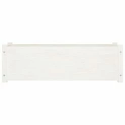 VidaXL Jardinière d'extérieur Blanc 100x31x31 cm Bois de pin massif -Pots & cache-pots Soldes 2022 image 3 810716