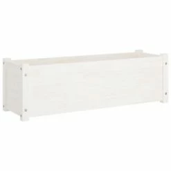 VidaXL Jardinières 2 pcs Blanc 100x31x31 cm Bois de pin massif -Pots & cache-pots Soldes 2022 image 3 810717
