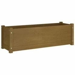 VidaXL Jardinières 2 pcs Marron miel 100x31x31 cm Bois de pin massif -Pots & cache-pots Soldes 2022 image 3 810721