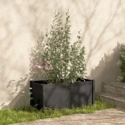 VidaXL Jardinières 2 pcs Gris 100x50x50 cm Bois de pin massif -Pots & cache-pots Soldes 2022 image 3 810729