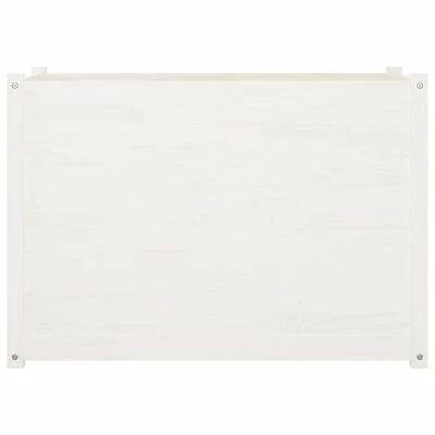 VidaXL Jardinière d'extérieur Blanc 100x50x70 cm Bois de pin massif 3 VidaXL Jardinière d'extérieur Blanc 100x50x70 cm Bois de pin massif – Image 3