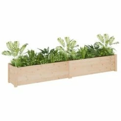 VidaXL Jardinières d'extérieur 2 pcs 200x31x31 cm Bois de pin massif -Pots & cache-pots Soldes 2022 image 3 810760