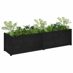 VidaXL Jardinière Noir 200x50x50 cm Bois de pin solide 8 VidaXL Jardinière Noir 200x50x50 cm Bois de pin solide -Pots & cache-pots Soldes 2022 image 3 810773