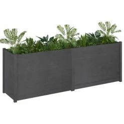 VidaXL Jardinière d'extérieur Gris 200x50x70 cm Bois de pin massif 8 VidaXL Jardinière d'extérieur Gris 200x50x70 cm Bois de pin massif -Pots & cache-pots Soldes 2022 image 3 810776