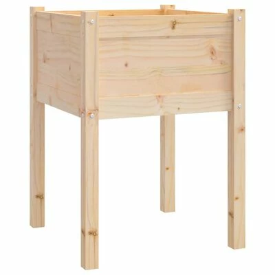 VidaXL Jardinières d'extérieur 2 pcs 50x50x70 cm Bois de pin massif 3 VidaXL Jardinières d'extérieur 2 pcs 50x50x70 cm Bois de pin massif – Image 3