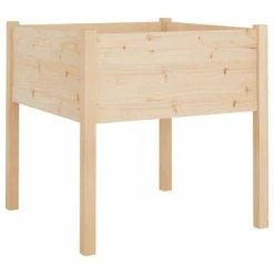 VidaXL Jardinières d'extérieur 2 pcs 70x70x70 cm Bois de pin massif -Pots & cache-pots Soldes 2022 image 3 810810