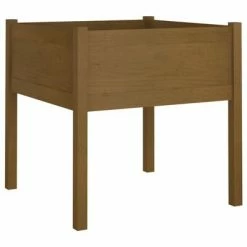 VidaXL Jardinières 2 pcs Marron miel 70x70x70 cm Bois de pin massif -Pots & cache-pots Soldes 2022 image 3 810816