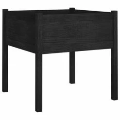 VidaXL Jardinières 2 pcs Noir 70x70x70 cm Bois de pin massif 8 VidaXL Jardinières 2 pcs Noir 70x70x70 cm Bois de pin massif -Pots & cache-pots Soldes 2022 image 3 810818