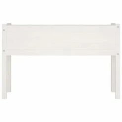 VidaXL Jardinière d'extérieur Blanc 110x31x70 cm Bois de pin massif -Pots & cache-pots Soldes 2022 image 3 810831