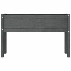 VidaXL Jardinière d'extérieur Gris 110x31x70 cm Bois de pin massif -Pots & cache-pots Soldes 2022 image 3 810833
