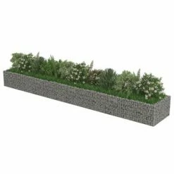 VidaXL Lit surélevé à gabion Acier galvanisé 540x90x50 cm -Pots & cache-pots Soldes 2022 image 4 143555