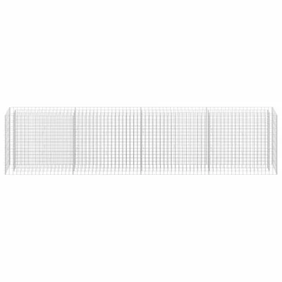 VidaXL Lit surélevé à gabion Acier galvanisé 360x30x90 cm 4 VidaXL Lit surélevé à gabion Acier galvanisé 360x30x90 cm – Image 4