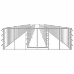 VidaXL Lit surélevé à gabion Acier galvanisé 450x30x10 cm -Pots & cache-pots Soldes 2022 image 4 145644