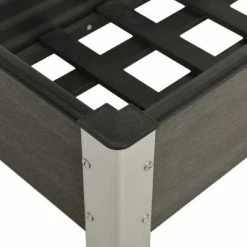 VidaXL Lit surélevé de jardin 125x40x75 cm WPC Gris -Pots & cache-pots Soldes 2022 image 4 149012