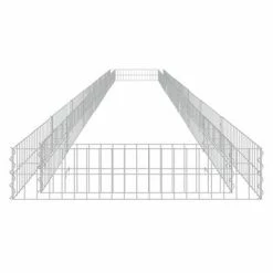 VidaXL Lit surélevé à gabion Acier galvanisé 800x100x20 cm -Pots & cache-pots Soldes 2022 image 4 151317