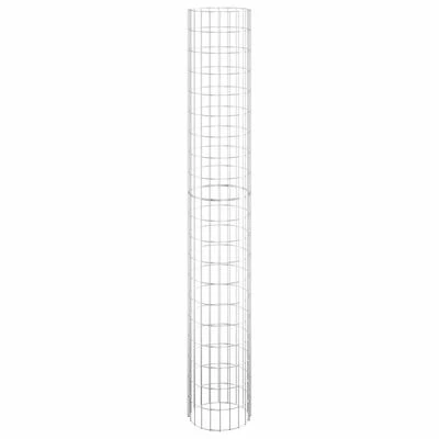 VidaXL Lit surélevé à gabion circulaire 3pcs Acier galvanisé Ø30x200cm 4 VidaXL Lit surélevé à gabion circulaire 3pcs Acier galvanisé Ø30x200cm – Image 4