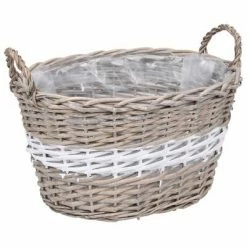 VidaXL Lits surélevés 3 pcs Osier avec doublure en PE -Pots & cache-pots Soldes 2022 image 4 246831