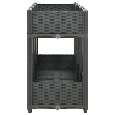 VidaXL Lit surélevé 120x40x71 cm Polypropylène 4 VidaXL Lit surélevé 120x40x71 cm Polypropylène – Image 4