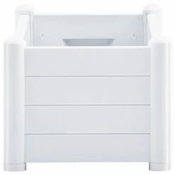 VidaXL Lit surélevé de jardin PP Blanc 100x43x35 cm -Pots & cache-pots Soldes 2022 image 4 313975