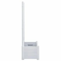 VidaXL Jardinière avec treillis 100x43x142 cm PP Blanc -Pots & cache-pots Soldes 2022 image 4 313983