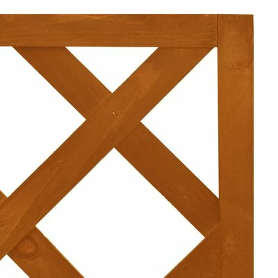 VidaXL Jardinière d'angle en treillis Orange 40x40x150cm Bois de sapin 4 VidaXL Jardinière d'angle en treillis Orange 40x40x150cm Bois de sapin – Image 4