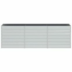 VidaXL Lit surélevé de jardin 240x40x77 cm Acier galvanisé Argenté -Pots & cache-pots Soldes 2022 image 4 316887