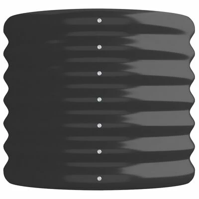 VidaXL Jardinière Acier enduit de poudre 114x40x36 cm Anthracite 4 VidaXL Jardinière Acier enduit de poudre 114x40x36 cm Anthracite – Image 4