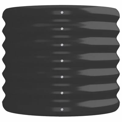 VidaXL Jardinière Acier enduit de poudre 224x40x36 cm Anthracite 4 VidaXL Jardinière Acier enduit de poudre 224x40x36 cm Anthracite – Image 4