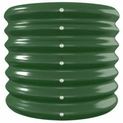VidaXL Jardinière de jardin Acier enduit de poudre 260x40x36 cm Vert -Pots & cache-pots Soldes 2022 image 4 318878