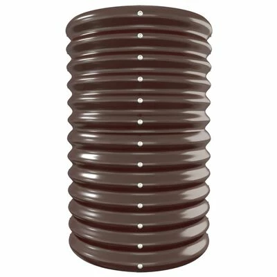 VidaXL Jardinière de jardin Acier enduit de poudre 332x40x68 cm Marron 4 VidaXL Jardinière de jardin Acier enduit de poudre 332x40x68 cm Marron – Image 4