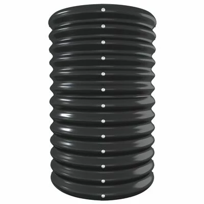 VidaXL Jardinière de jardin Acier enduit poudre 332x40x68cm Anthracite 4 VidaXL Jardinière de jardin Acier enduit poudre 332x40x68cm Anthracite – Image 4