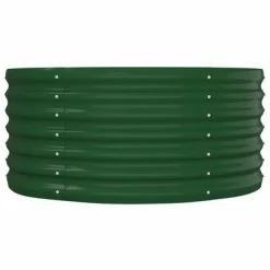 VidaXL Jardinière de jardin Acier enduit de poudre 152x80x36 cm Vert -Pots & cache-pots Soldes 2022 image 4 318913