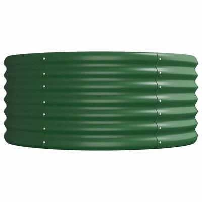 VidaXL Jardinière de jardin Acier enduit de poudre 620x80x36 cm Vert 4 VidaXL Jardinière de jardin Acier enduit de poudre 620x80x36 cm Vert – Image 4