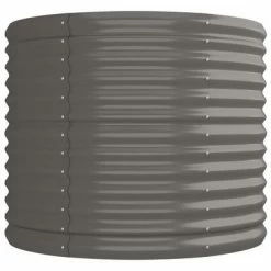 VidaXL Jardinière de jardin Acier enduit de poudre 224x80x68 cm Gris -Pots & cache-pots Soldes 2022 image 4 318954