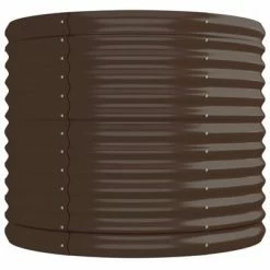 VidaXL Jardinière de jardin Acier enduit de poudre 224x80x68 cm Marron -Pots & cache-pots Soldes 2022 image 4 318955